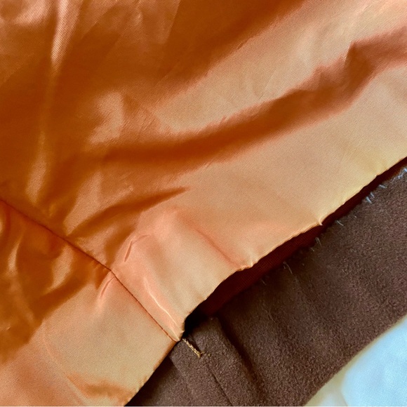 Vintage 1960s Brown Wool Tench Coat - Picture 8 of 8